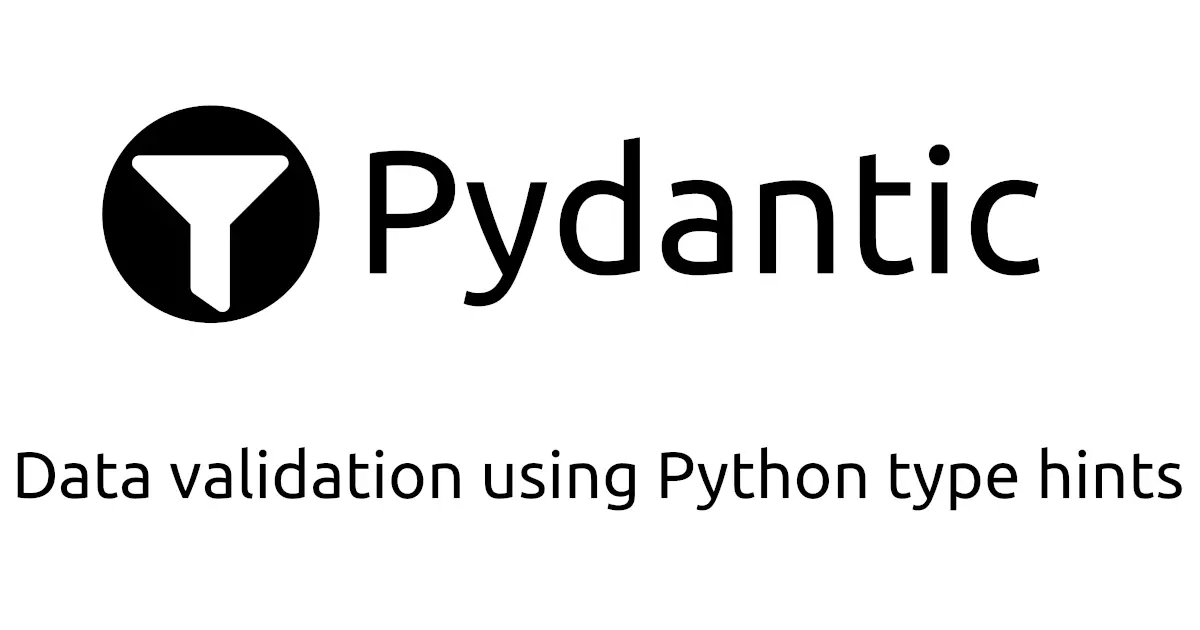Logo del módulo de Python Pydantic.